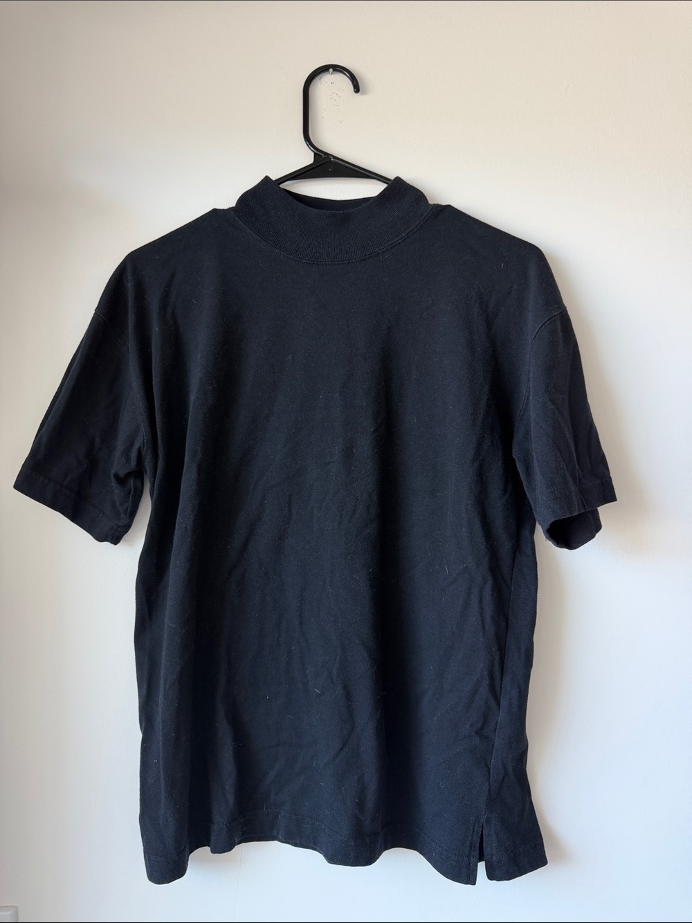 Vintage turtleneck black tee
